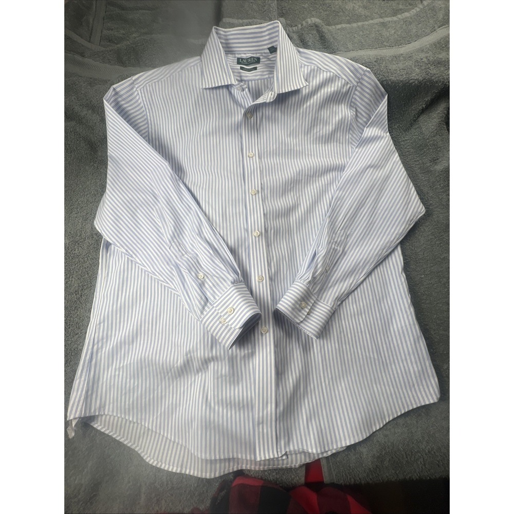 Lauren Ralph Lauren Button Up Regular Fit Supima‎ Cotton Dress Shirt  Size XL